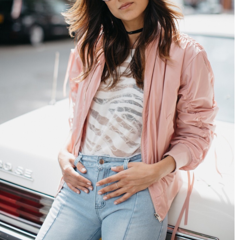 STORETS Satin Bomber Jacket - Picture 2 of 7